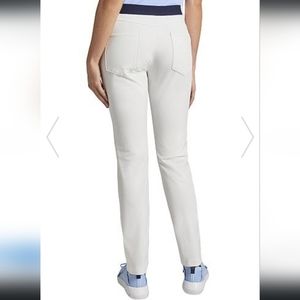 NWT Peter Millar Women's White Dynamite Technical Golf Pants (LA22EB50) 2 & 6
